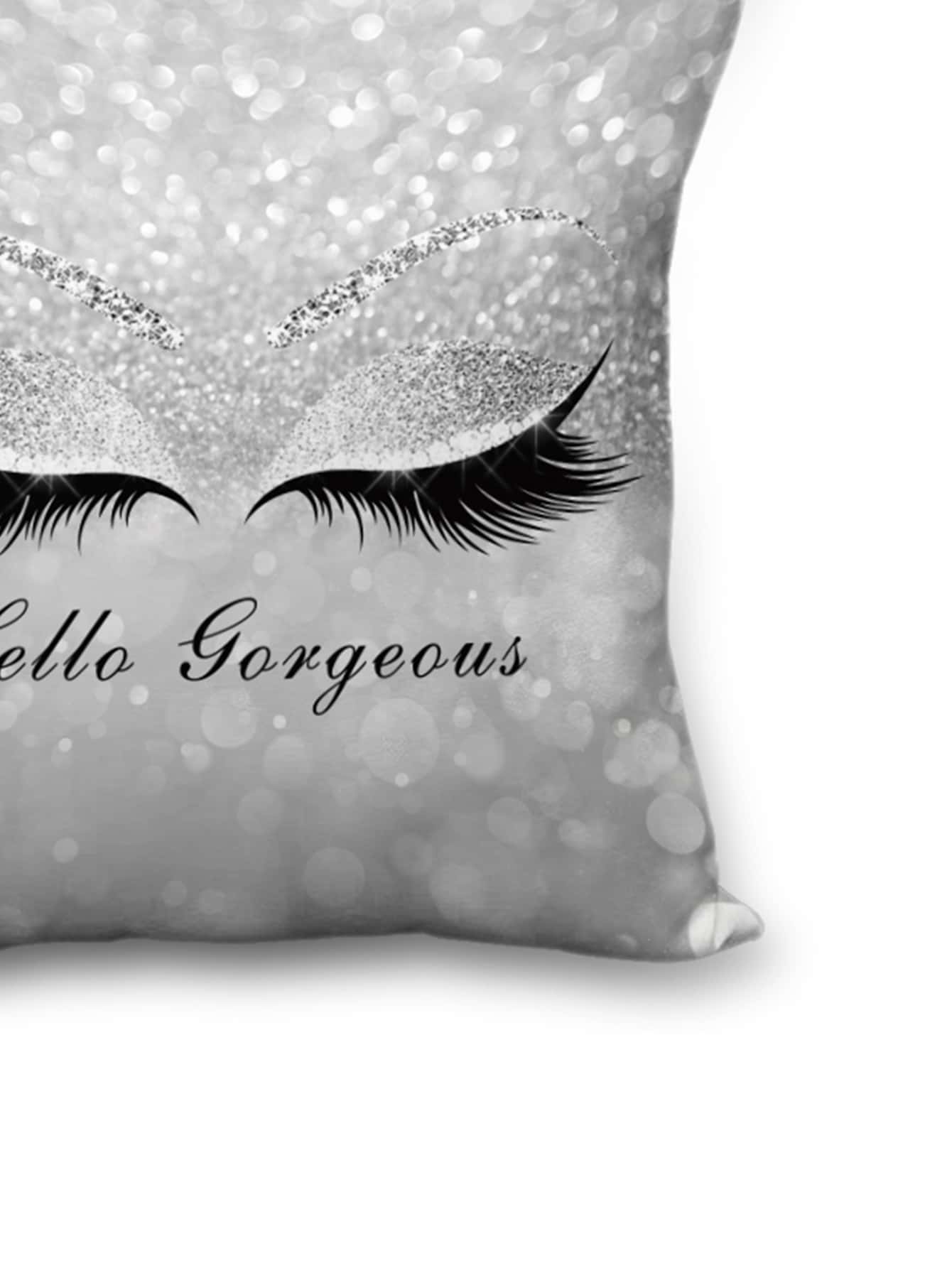 غطاء وسادة بطباعة رمش