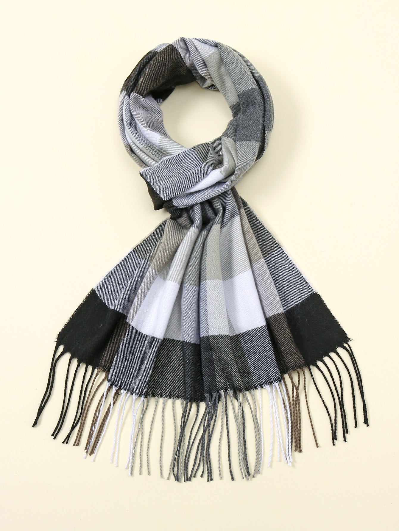 أوشحة نمط مربع النقش