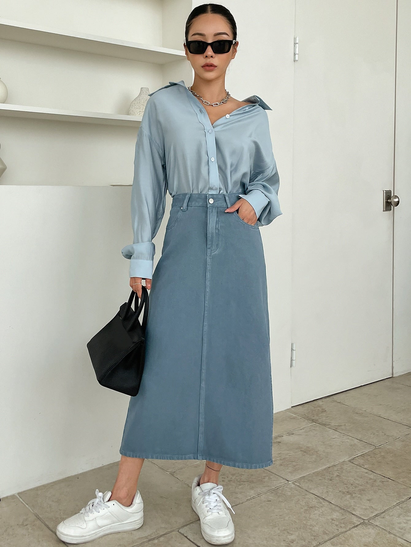 تنانير دينيم نسائية