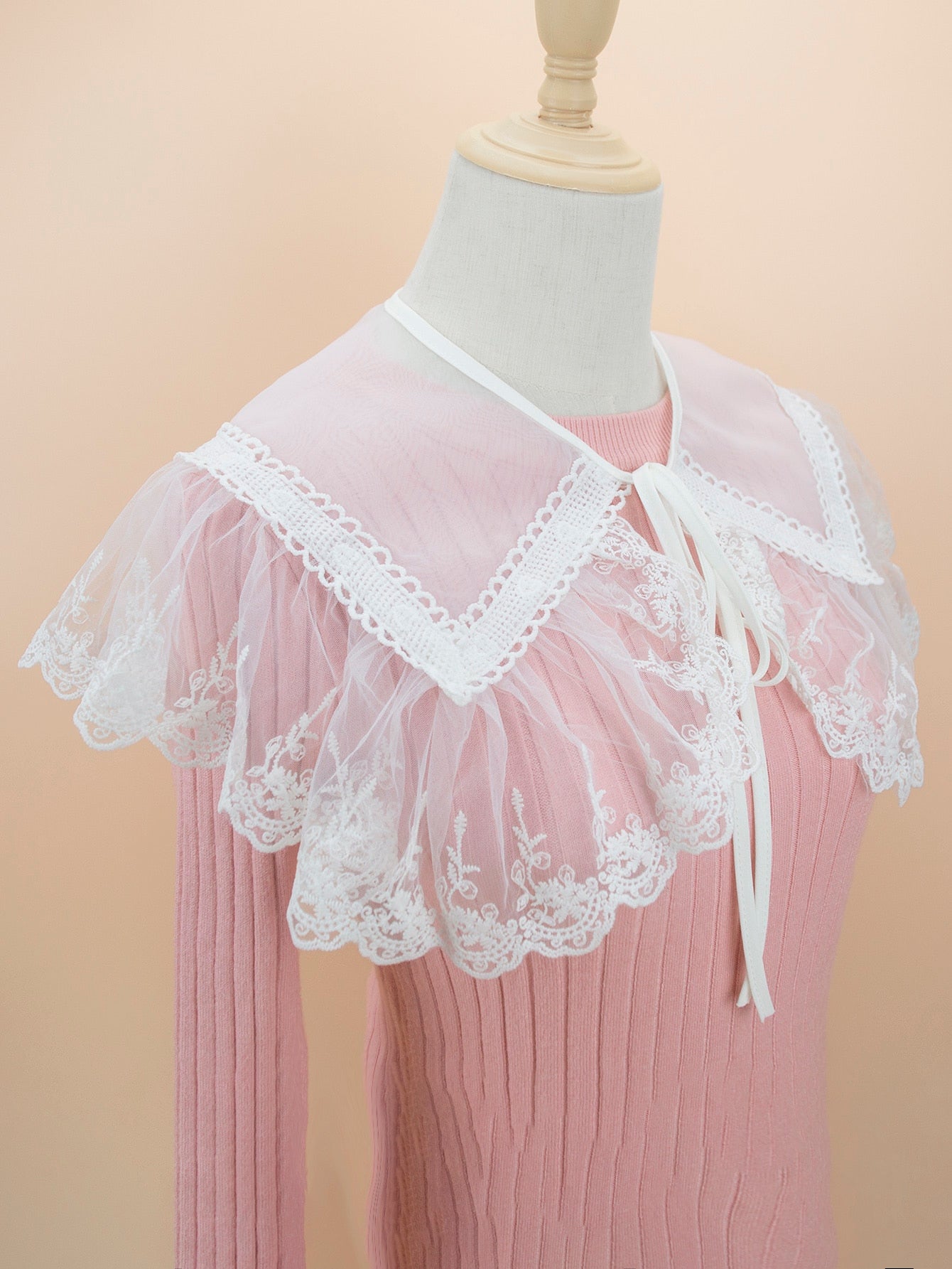 قطعة واحدة من الأكسسوارات النسائية وشاح الياقة القابل للفك