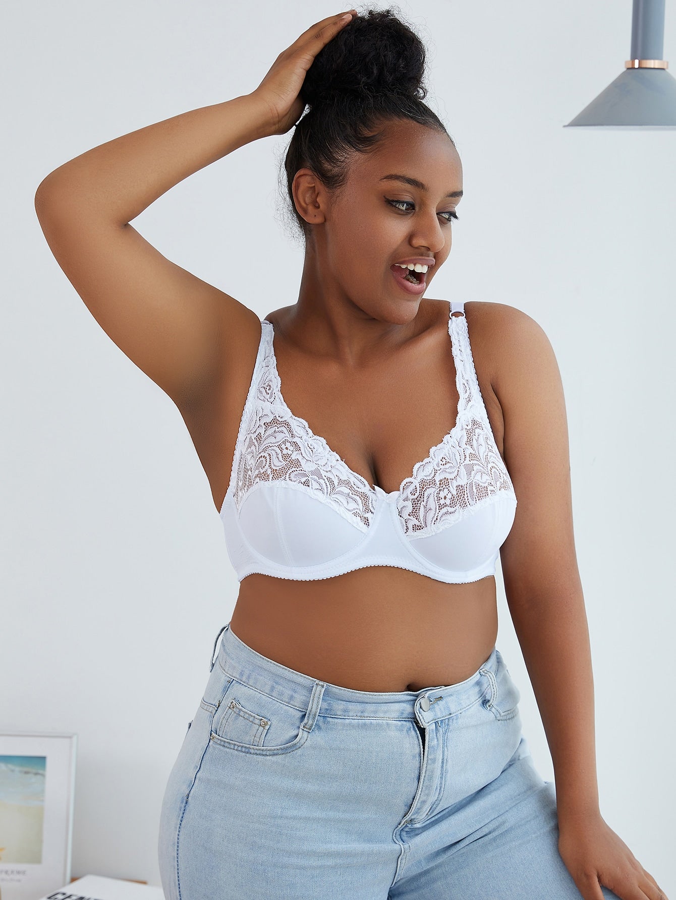 صدرية بدون صلب مع حمالة صدر مقاس كبير