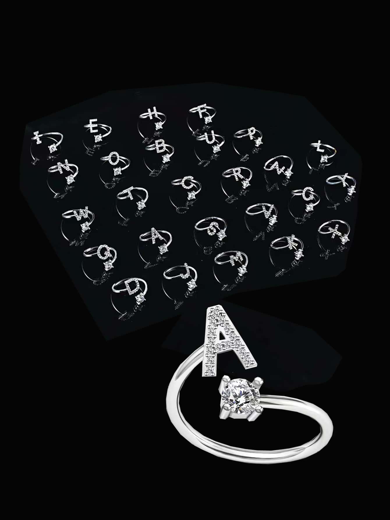 خاتم قلب و بديكور عبارة قطعة واحدة