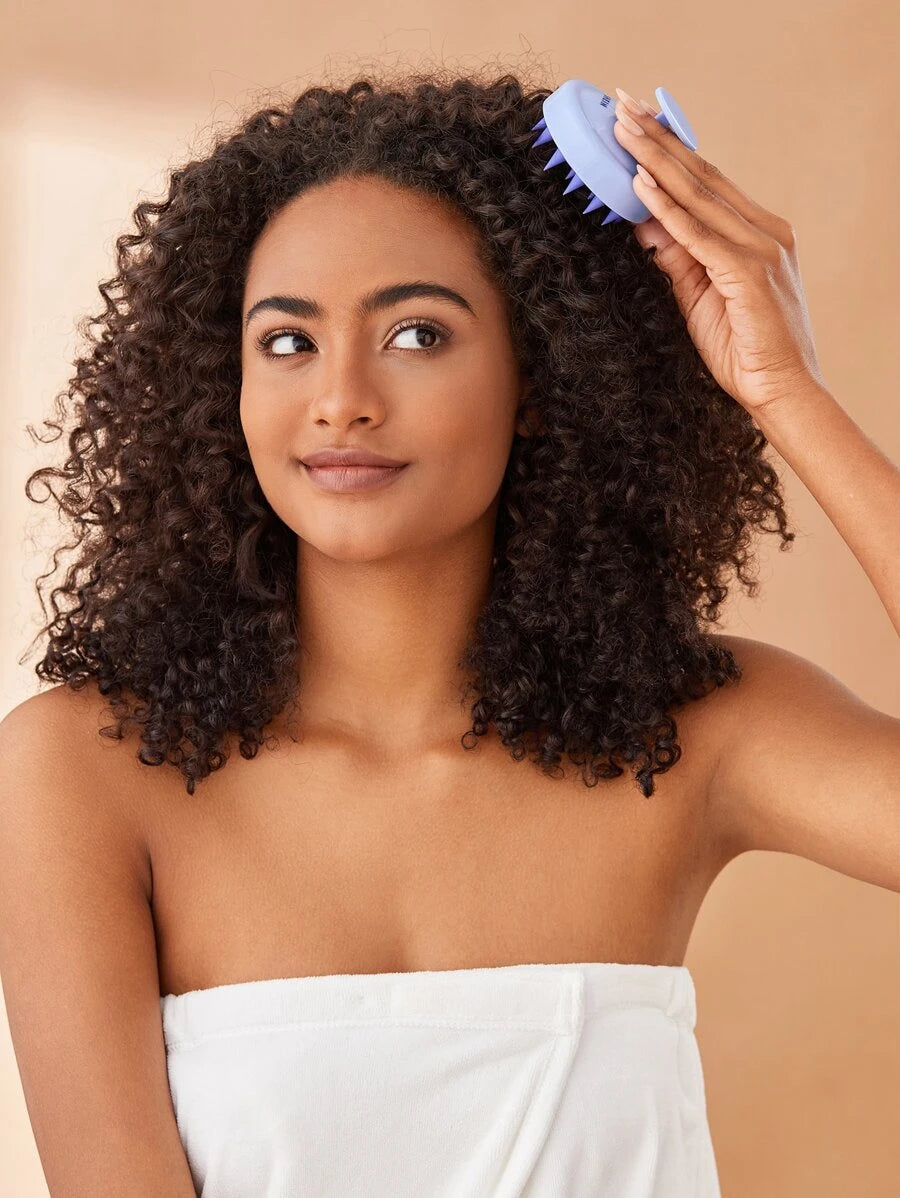 قطعة واحدة فرشاة تدليك فروة الرأس وفرشاة تنظيف للشامبو