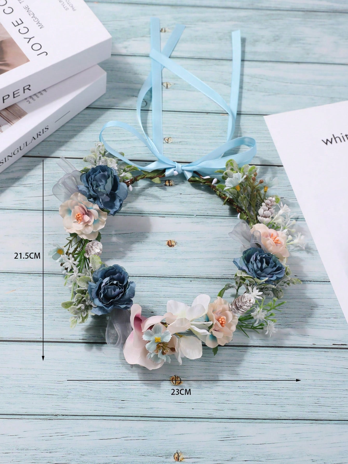 عقال شعر الزفاف مزخرف بزهر بوهو لحضور حفل زفاف حفلة قطعة واحدة نساء