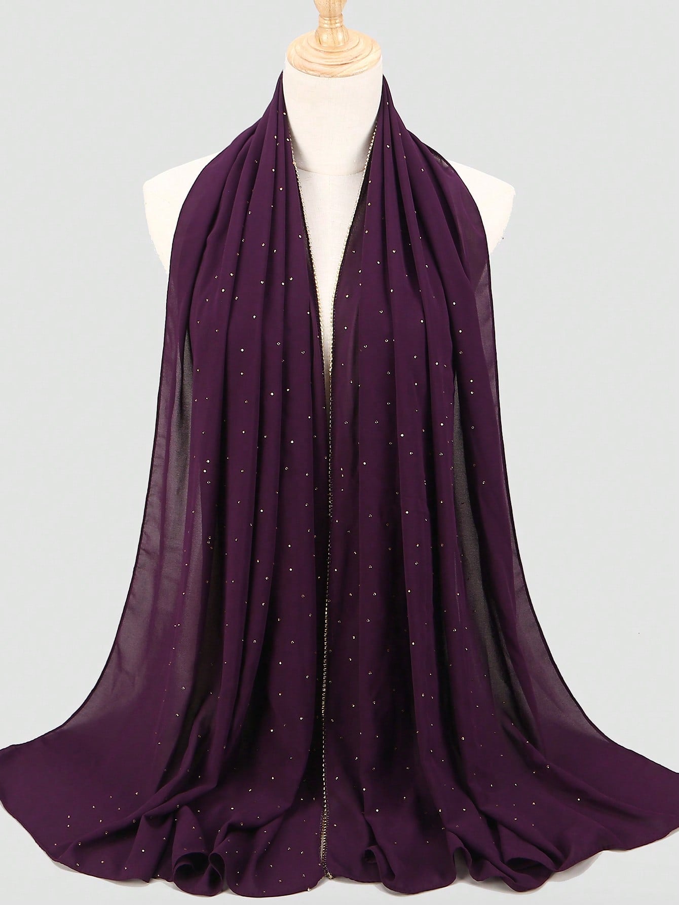 وشاح بديكور حجر الراين الموضة الى الحياة اليومية قطعة واحدة نساء