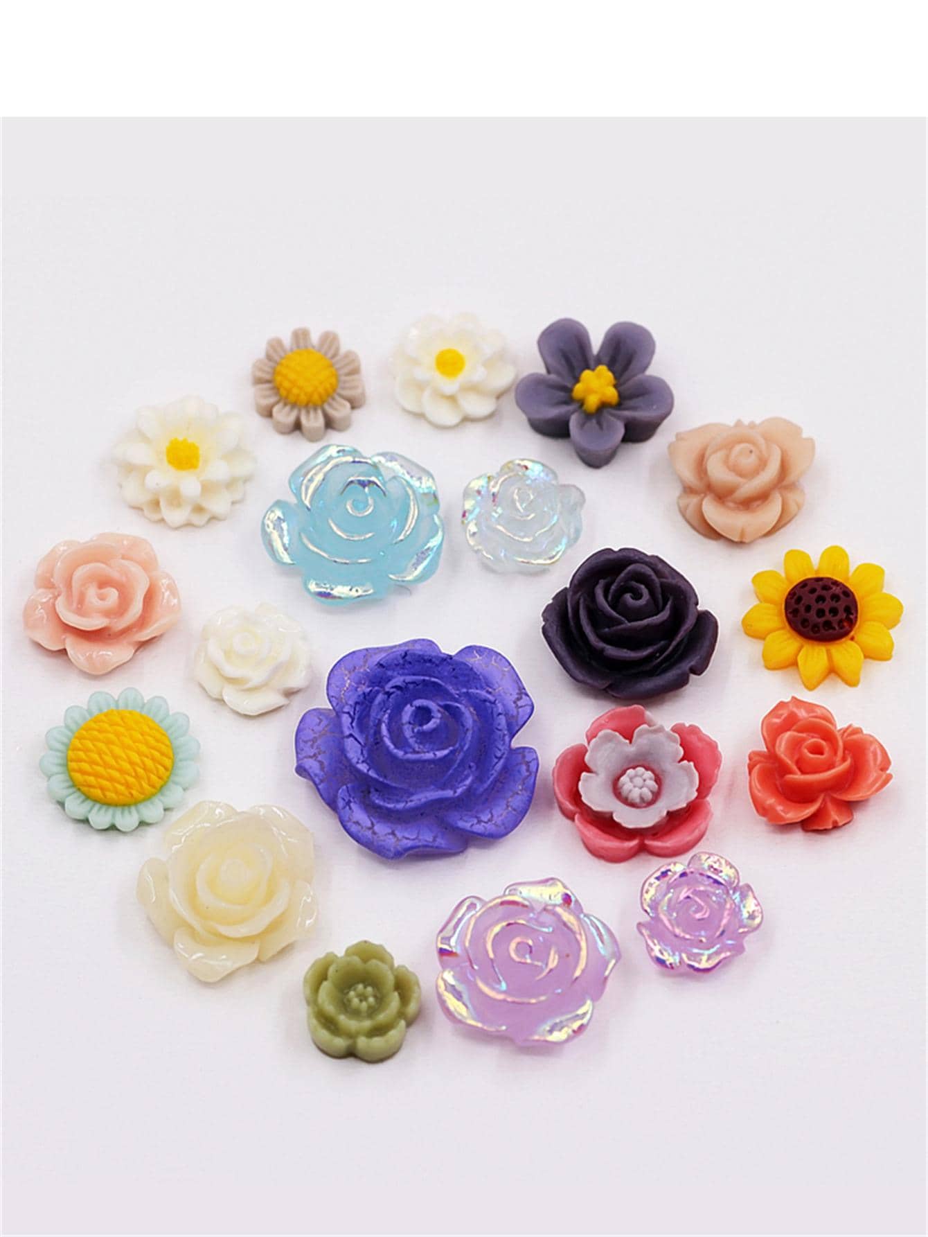 قالب سيليكون DIY بتصميم زهرة قطعة واحدة