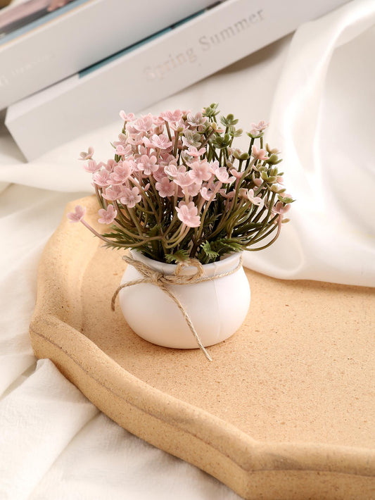 صناعي وعاء وردي pvc بلاستيك لطيفة مزهرية نبات الى منزل زخرفة قطعة واحدة للاطفال