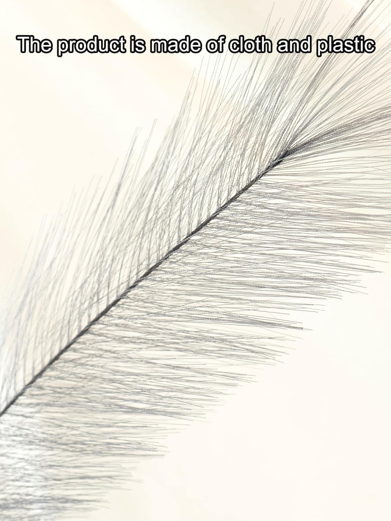 قطع عشب البامباس الاصطناعي الأنيق - مصنوع من قماش البوليستر ناعم وسريع, بطول 43 سم (16.9 بوصة)