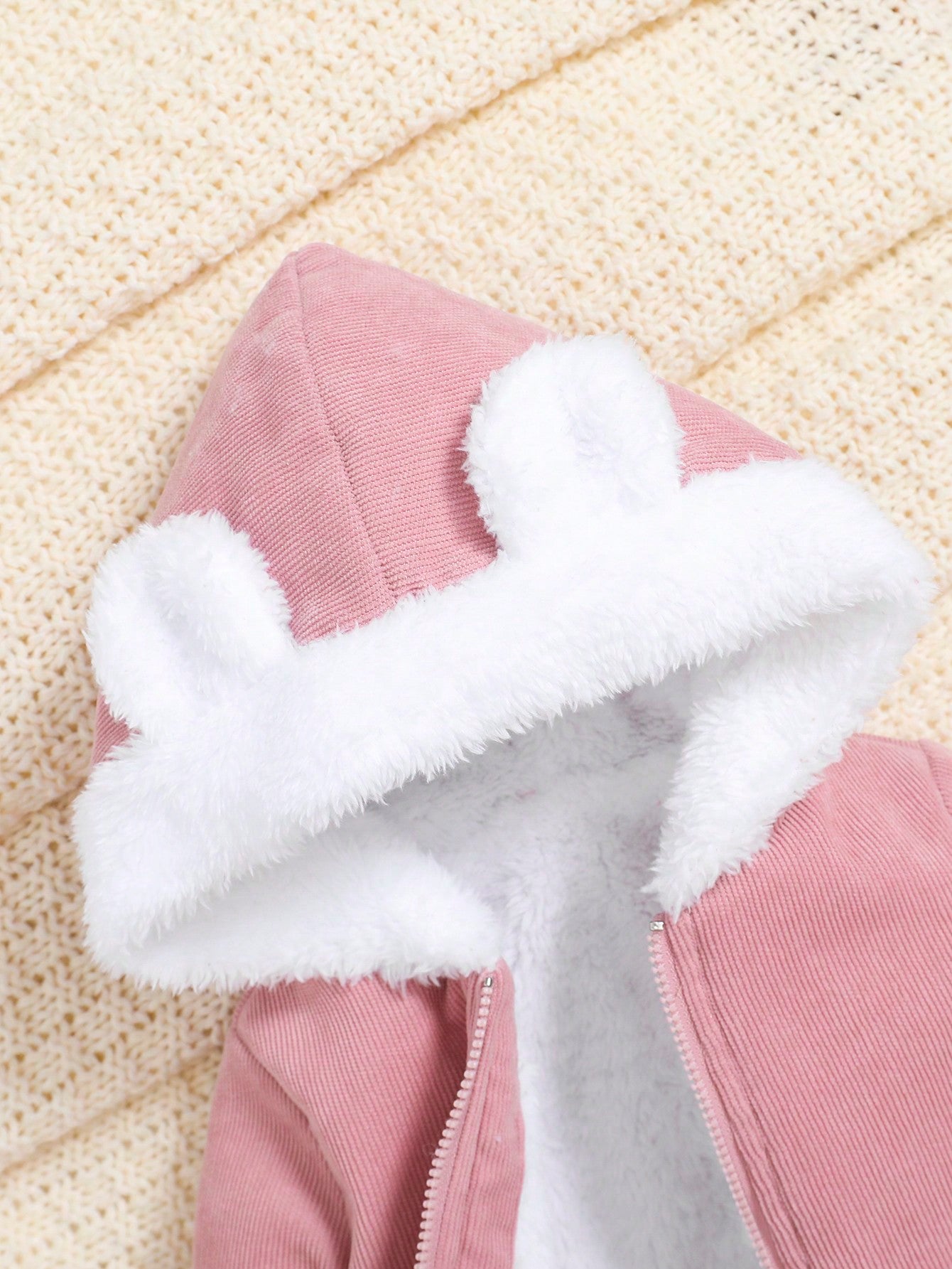 مولود جديد للاطفال بنات لطيفة مريح سميكة قبعة دافئ جاكيت معطف