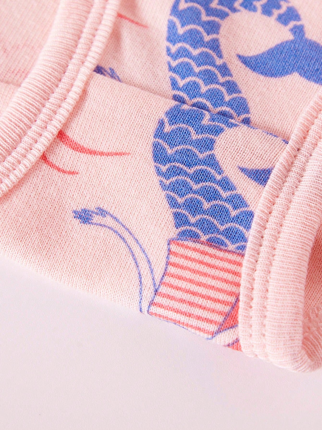 سروال داخلي بطباعة حورية البحر 3 قطع بنت طفل