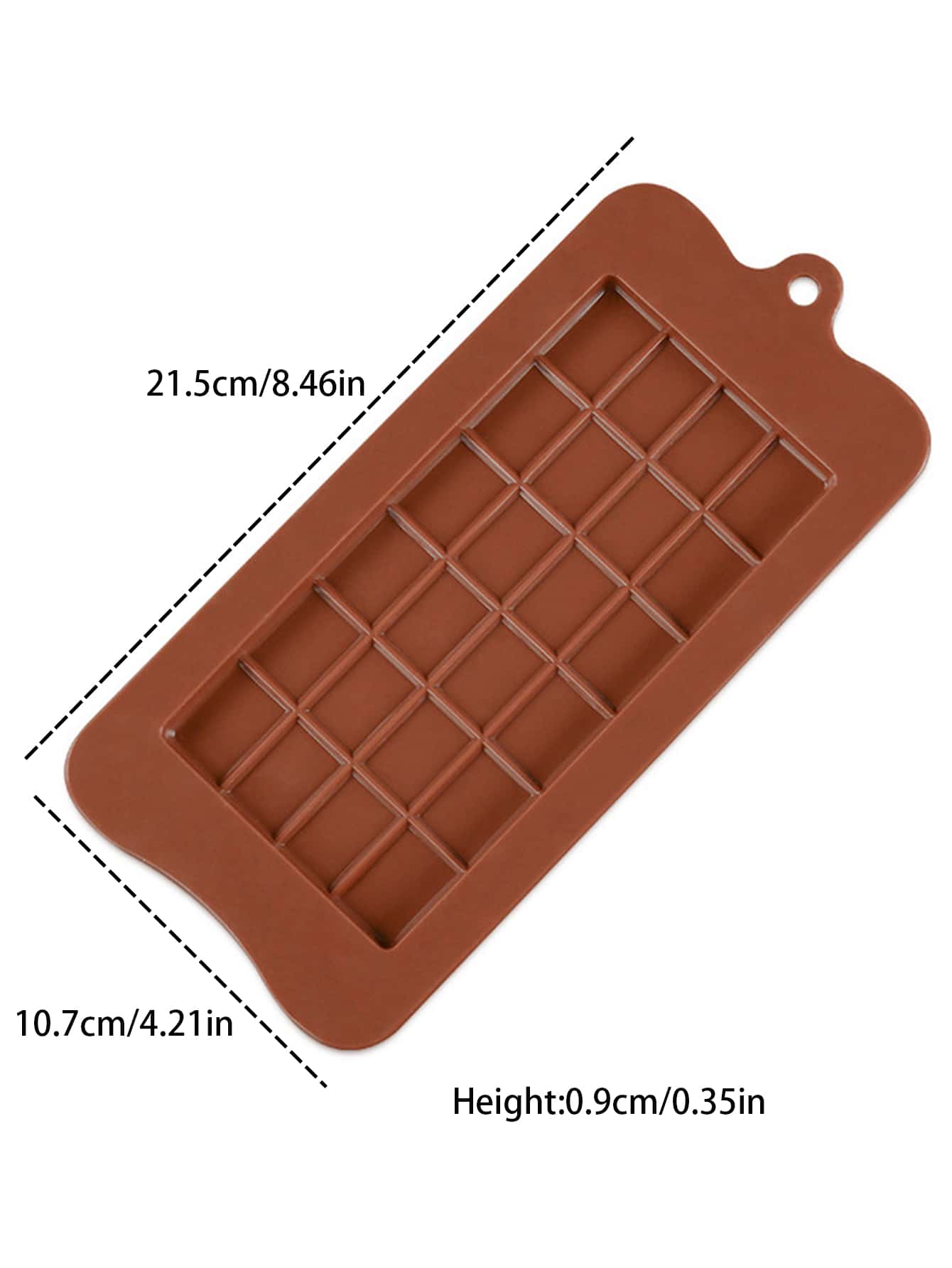 قطعة واحدة 24 تجويف مستطيل شكل قالب شوكولاتة , سيليكون , قالب حلوى فندان الى DIY خبز