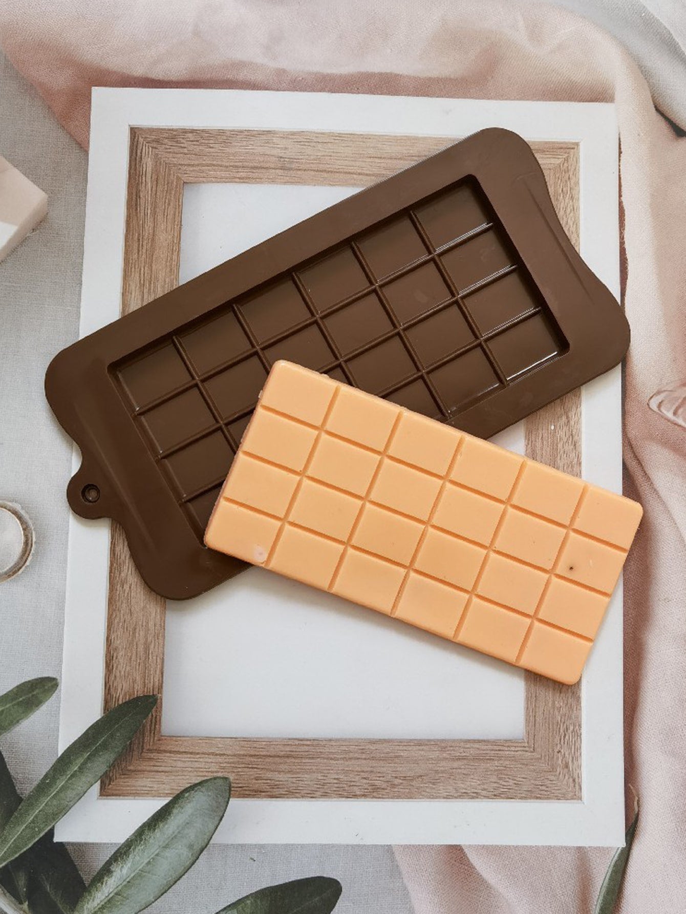 قطعة واحدة 24 تجويف مستطيل شكل قالب شوكولاتة , سيليكون , قالب حلوى فندان الى DIY خبز