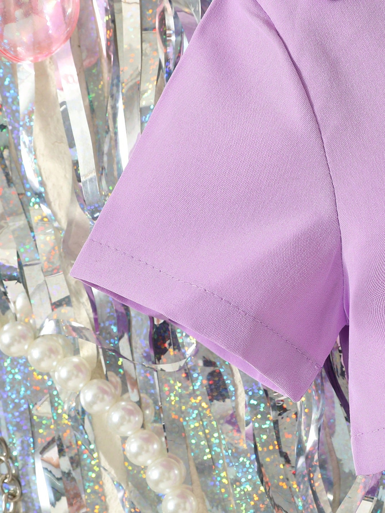 أطقم للأطفال البنات صدرية كامي & أزرار أمامية بلوزة مع شورت