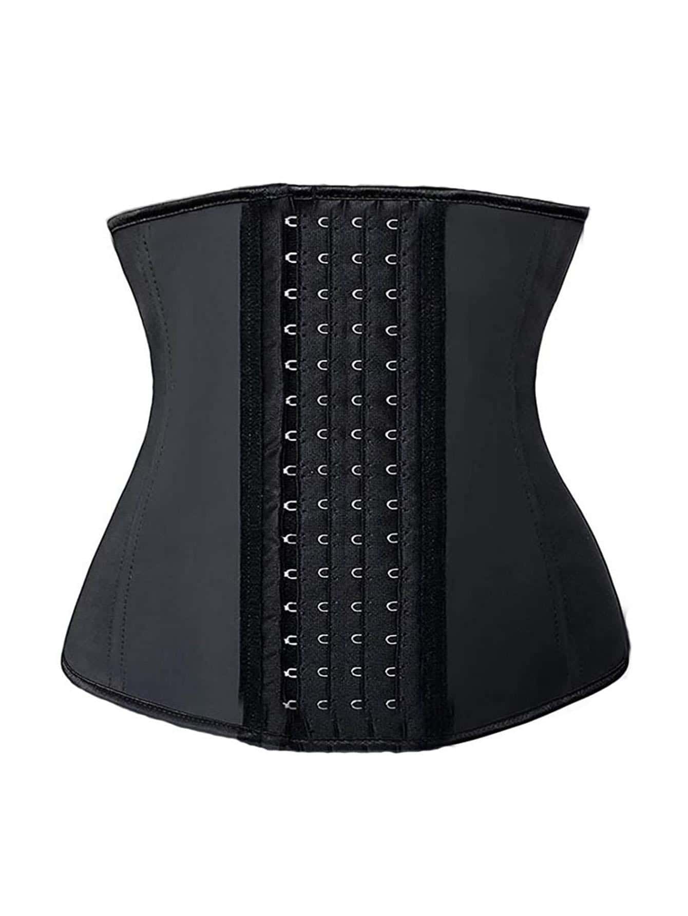 قطعة واحدة للنساء يوجا اللياقة البدنية صنارة قابل للتعديل جسم منحوت حزام الخصر مع بلاستيك عظام و تحكم البطن