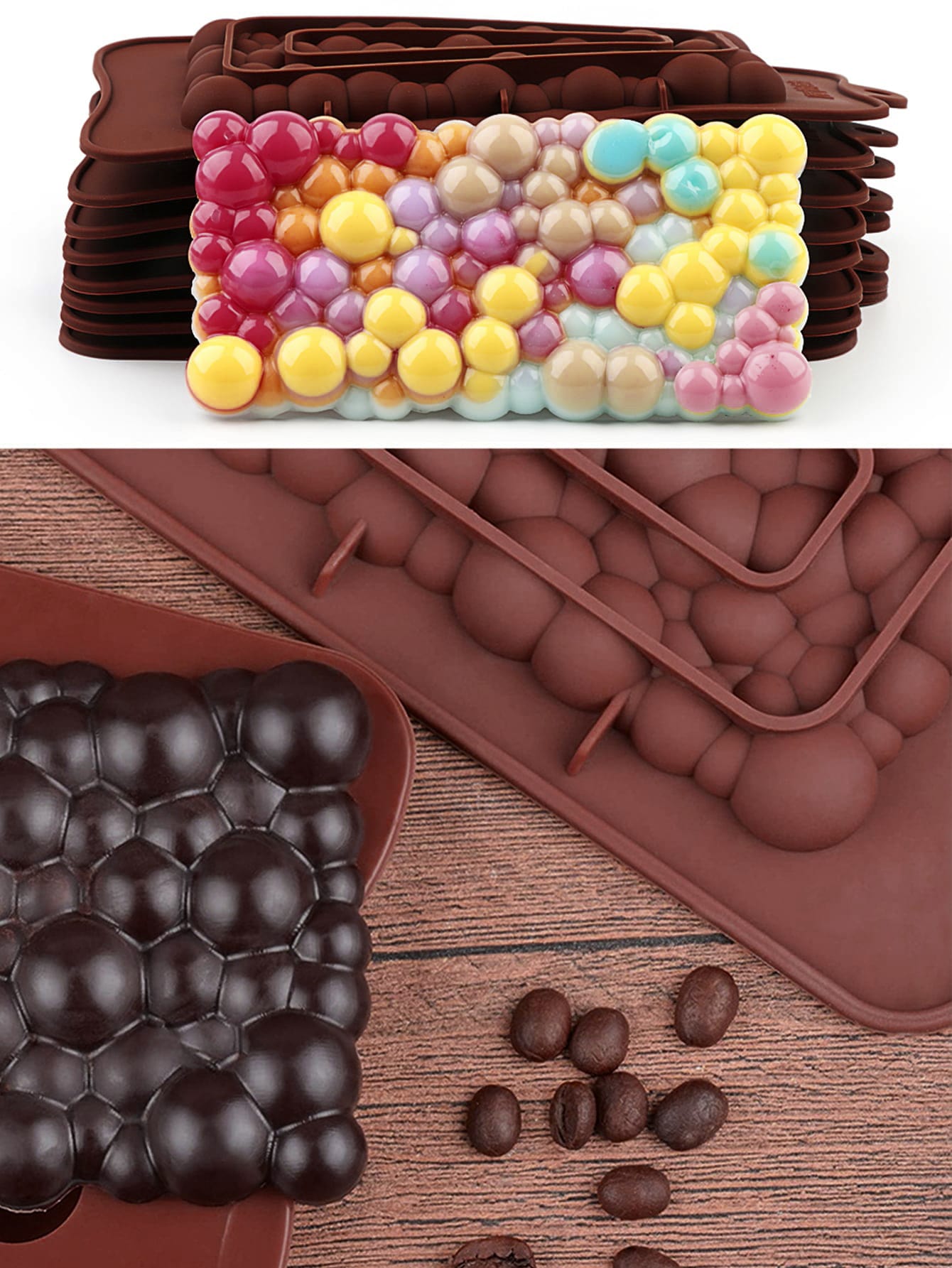 قالب سيليكون DIY فقاعة تصميم قطعة واحدة