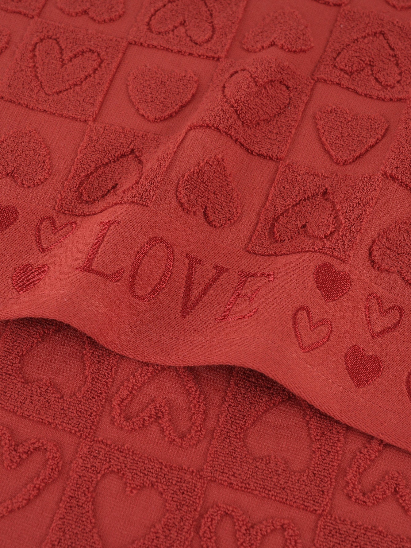 قطعة واحدة (خفيفة الوزن) منشفة / منشفة استحمام، ناعمة وماصة، محمولة للسفر، طراز محبوك بشكل قلب، اختر المقاس المفضل حسب جدول المقاسات