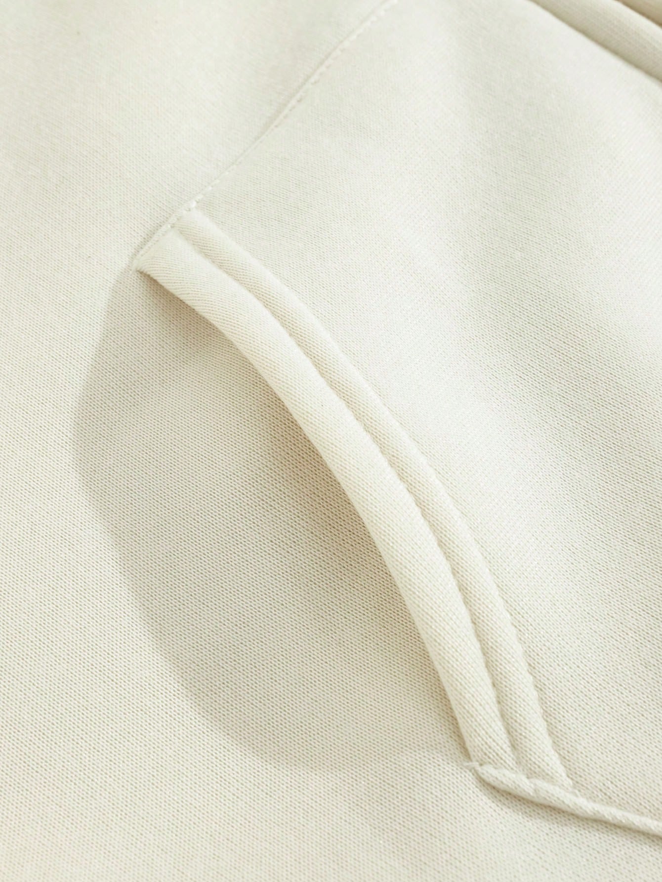 EZwear هودي موحدة اللون سستة رباط مبطن حراري