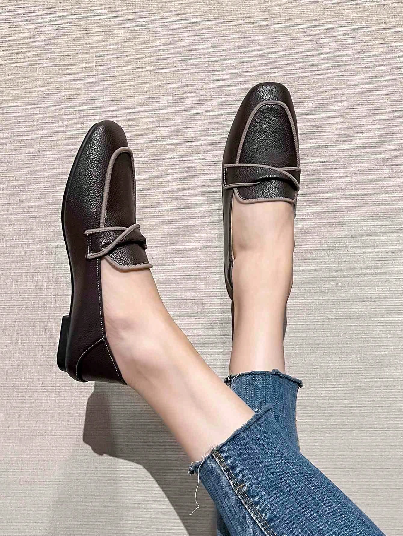 أحذية قارب كاجوال مريحة ذات طبقة لينة سهلة الارتداء، شقق للنساء