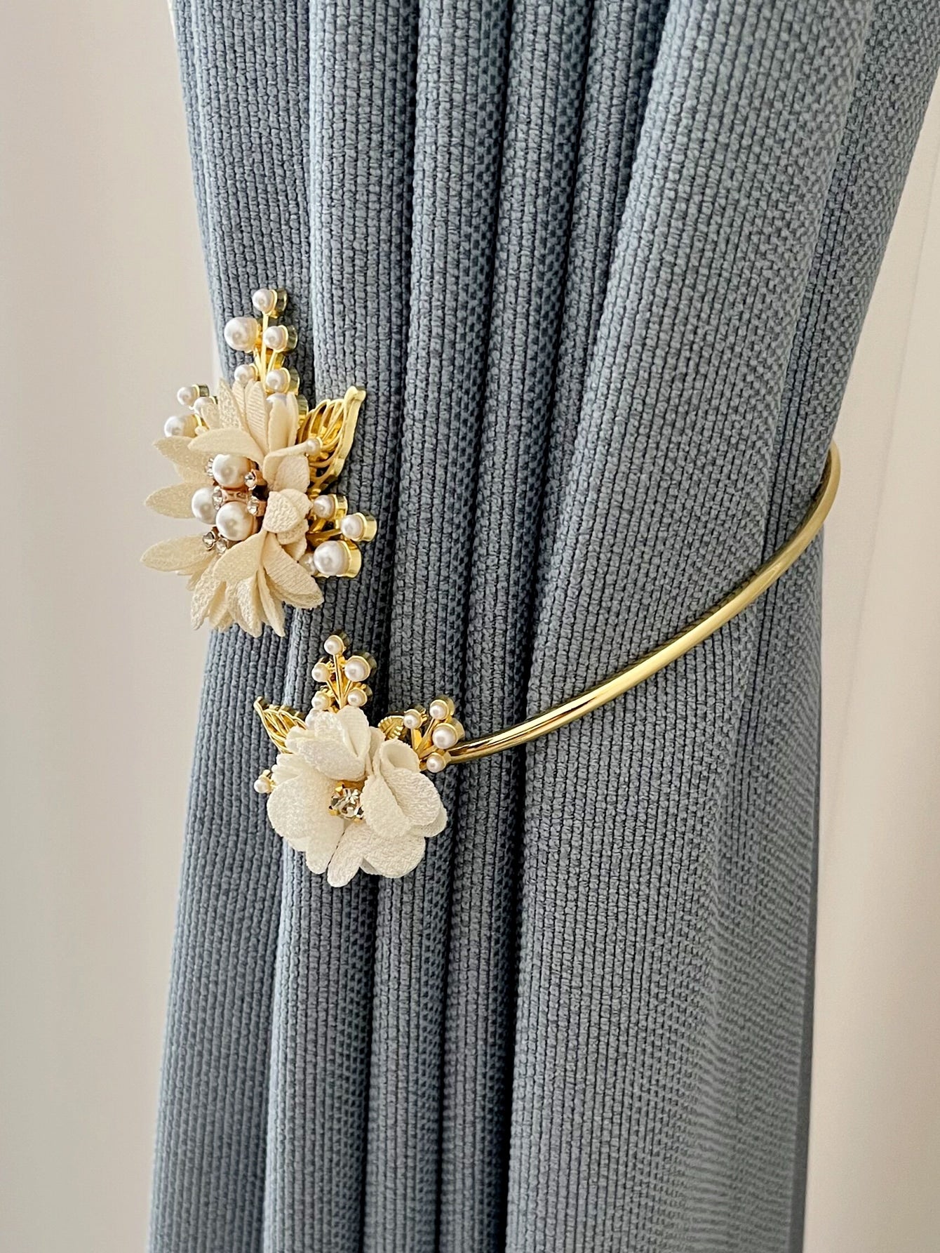 مشبك ستارة النافذة من سبيكة فاخرة مع خرز اللؤلؤ الاصطناعي