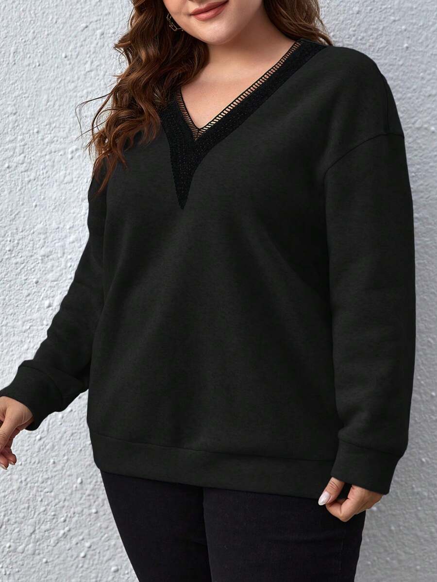 قميص ثقيل مقاس كبير