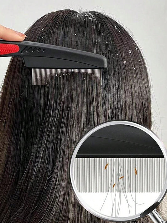 قطعة أمشاط مع أسنان ناعمة وكثيفة للكبار، تساعد على إزالة القمل والقشرة، العناية بالجسم للسفر والخارج والرياضة والعمل والمدرسة، اكسسوارات للشعر