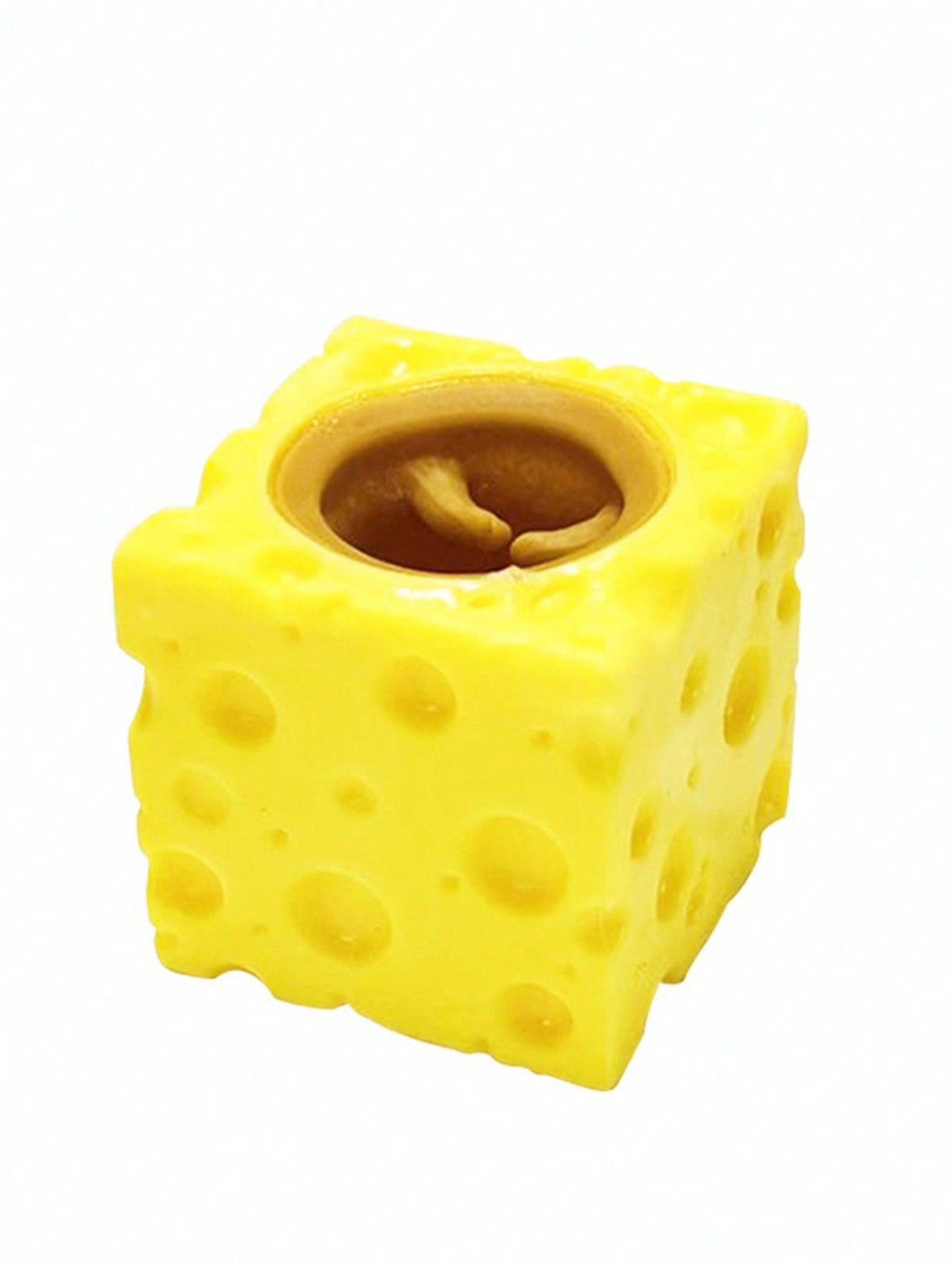 لعبة Tpr المضغوطة Cheese Mouse لتخفيف التوتر بتصميم مميز ومضحك (لون عشوائي)