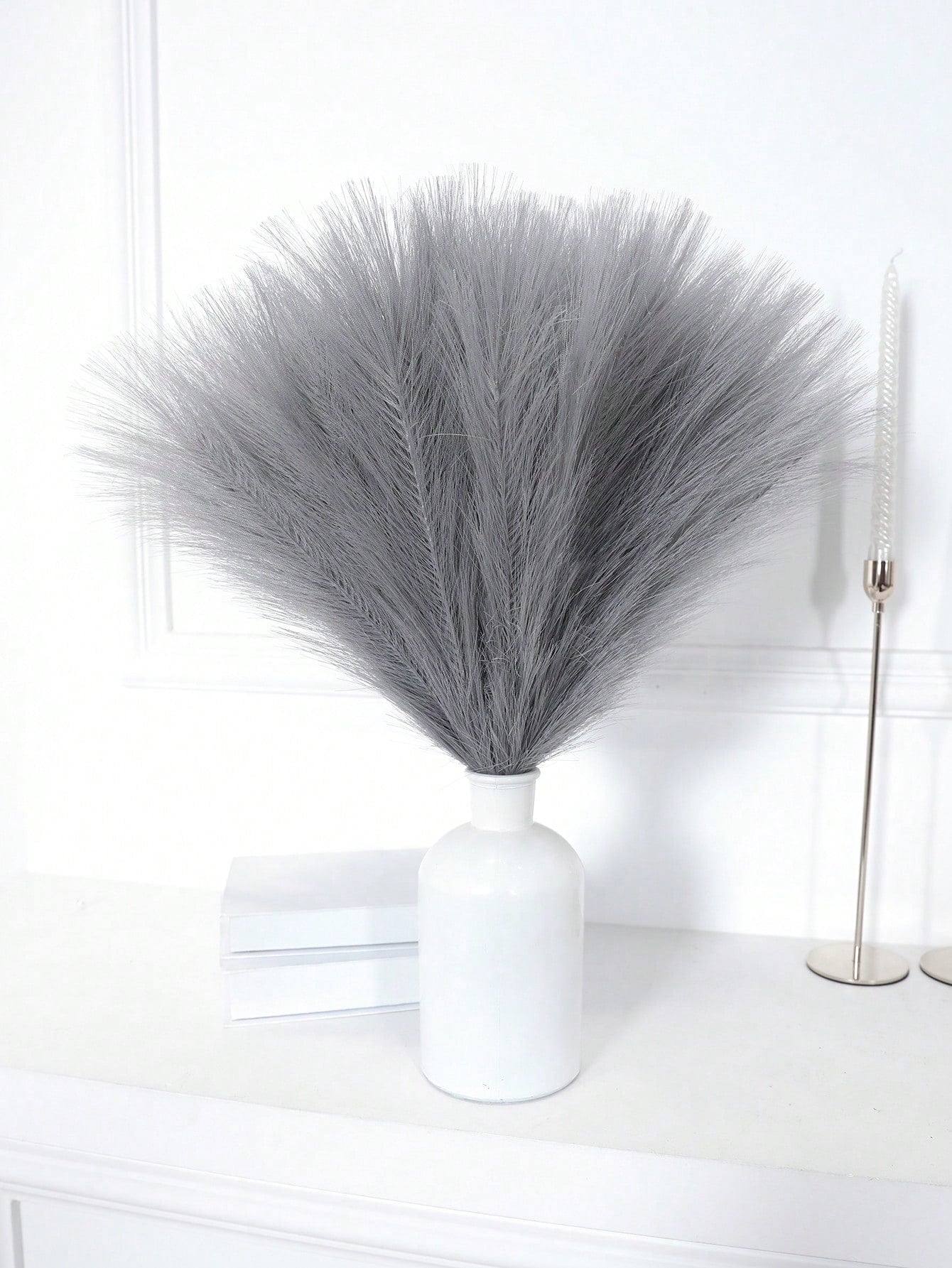 قصب اصطناعي 43 سم / 16.93 بوصة لملء الزهور الكبيرة بالأرض، وديكور عصري