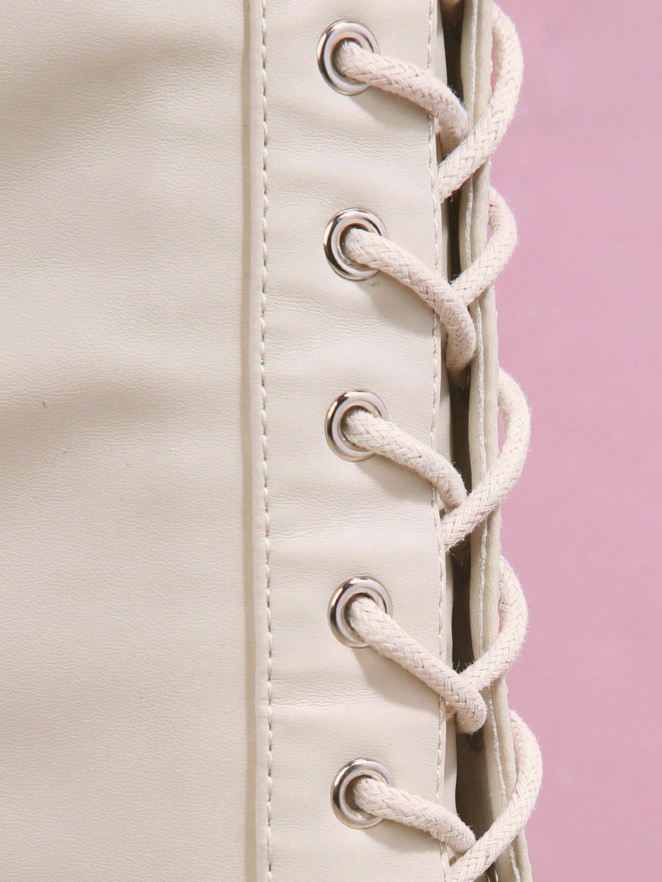 جزمة عسكرية جلد صناعي رباط باطن حذاء