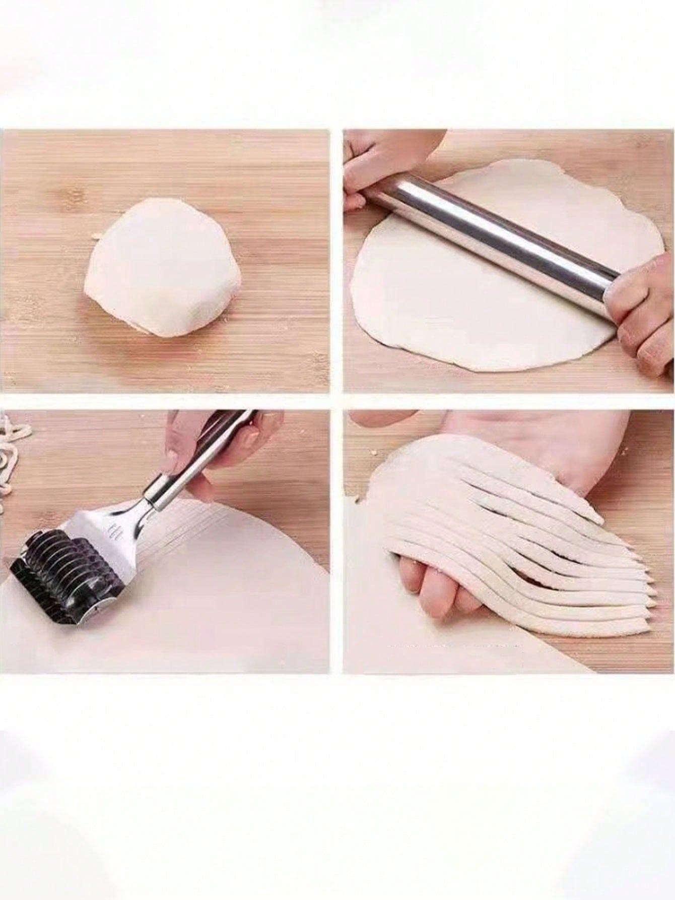 قطاعة معكرونة يدوية من الفولاذ المقاوم للصدأ بطريقة النافرولا للمعكرونة