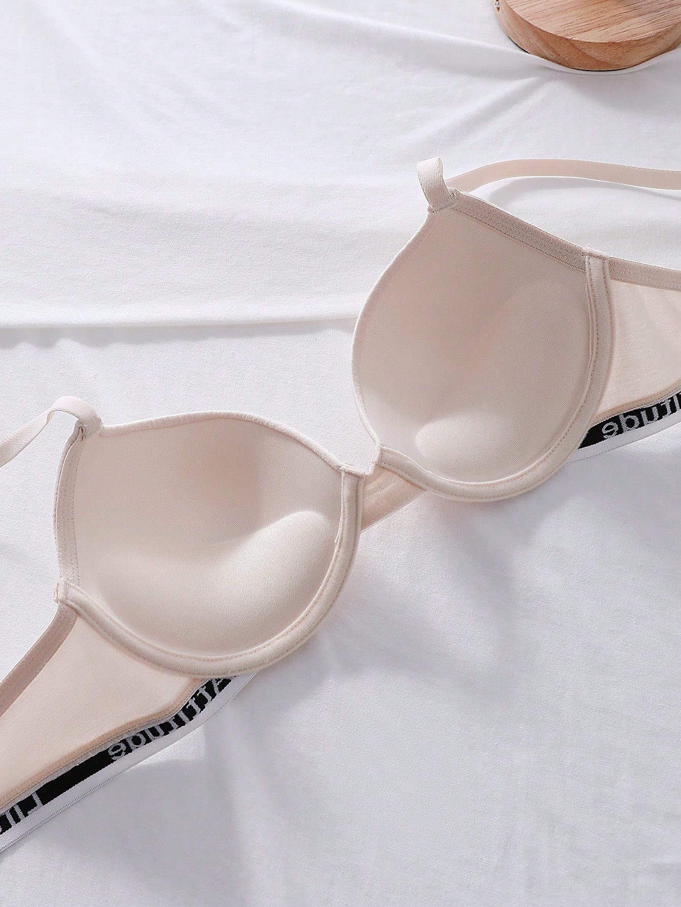 صدرية دعم مع حمالات مطبوعة بالحروف 3 قطع مع سلك داخلي للرياضة