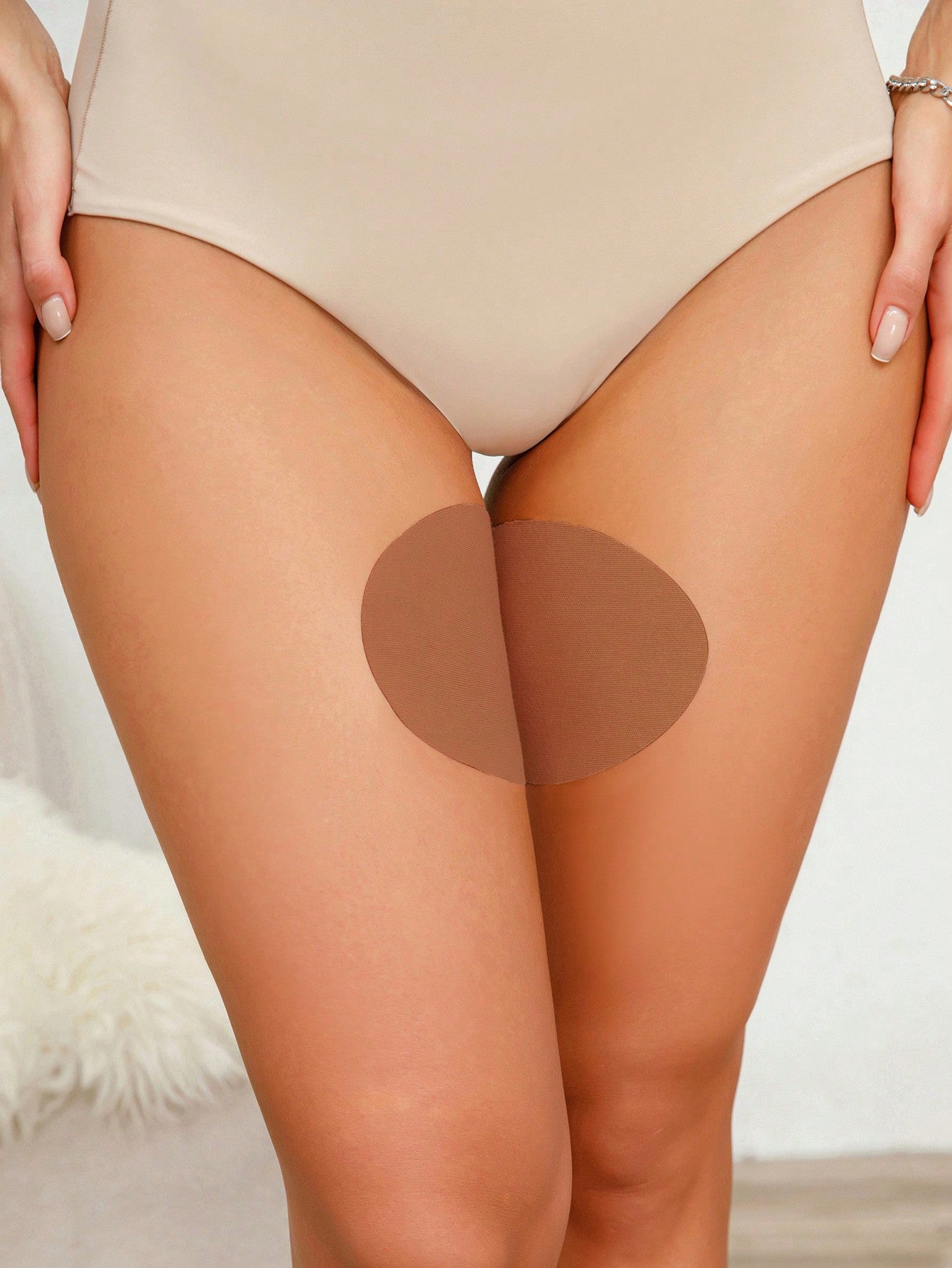 وسادة سيليكون لمنطقة الفخذ للسيدات بمقاس كبير ، حماية غير مرئية ضد التآكل و الاحتكاك