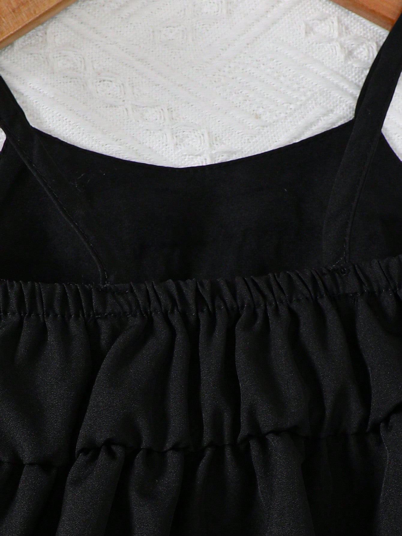 فستان ربطة عنق مزينة بالقوس و بدون أكمام بموحد اللون للفتيات الرضع لفصل الصيف