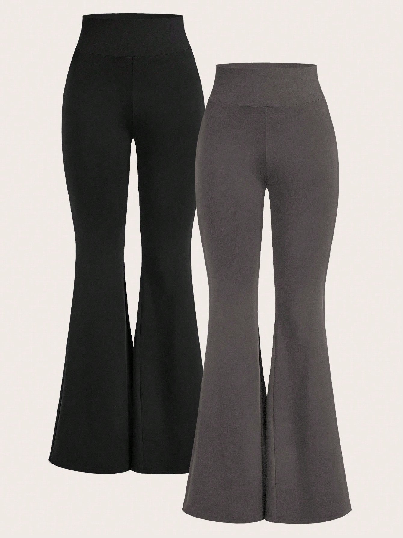 السراويل النسائية عالية مخصر متوهج