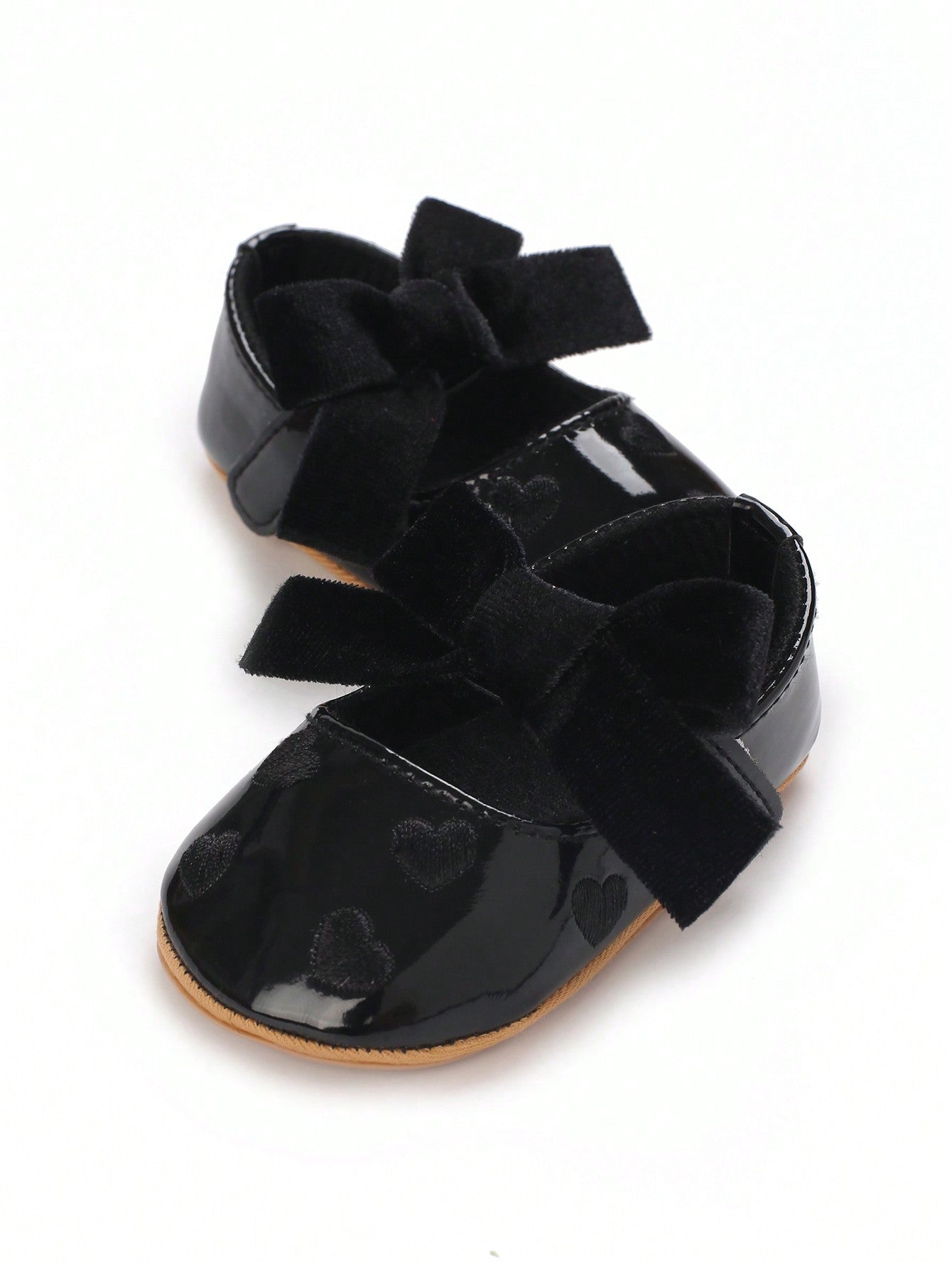 حذاء شبه مسطح للأميرات بعقدة فراشة