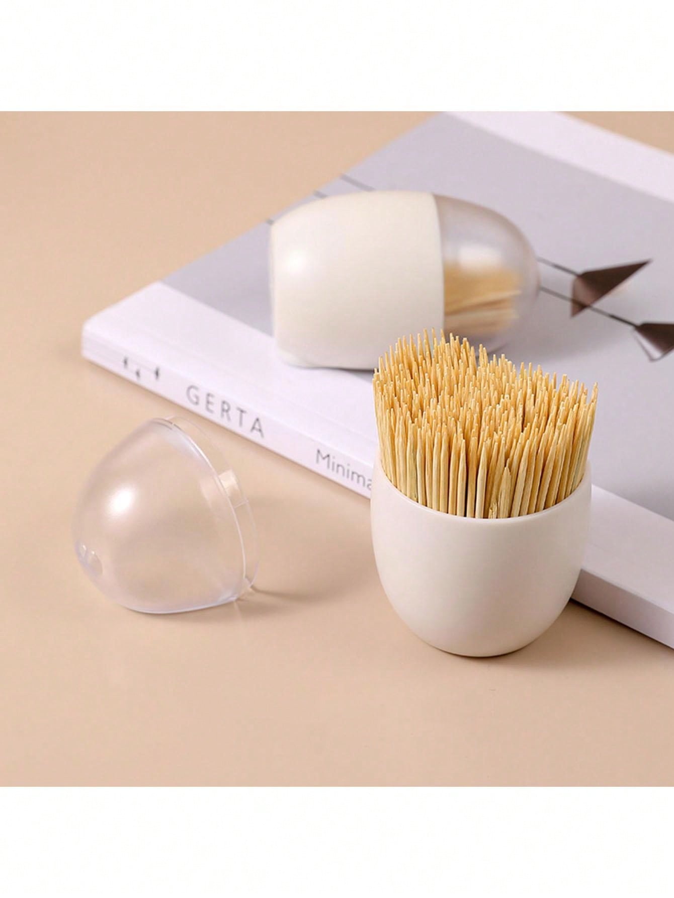 حامل أعواد الأسنان بشكل بيضة مع ملصق شفاف مغناطيسي للثلاجة