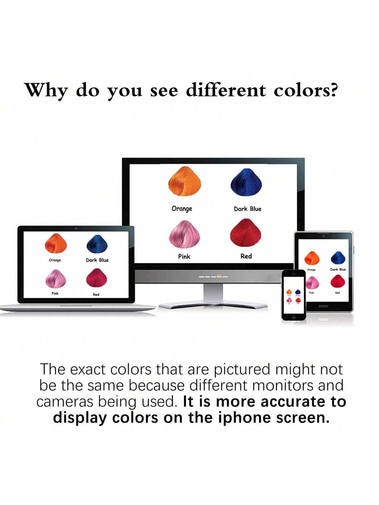 قطع من وصلات الشعر الملونة