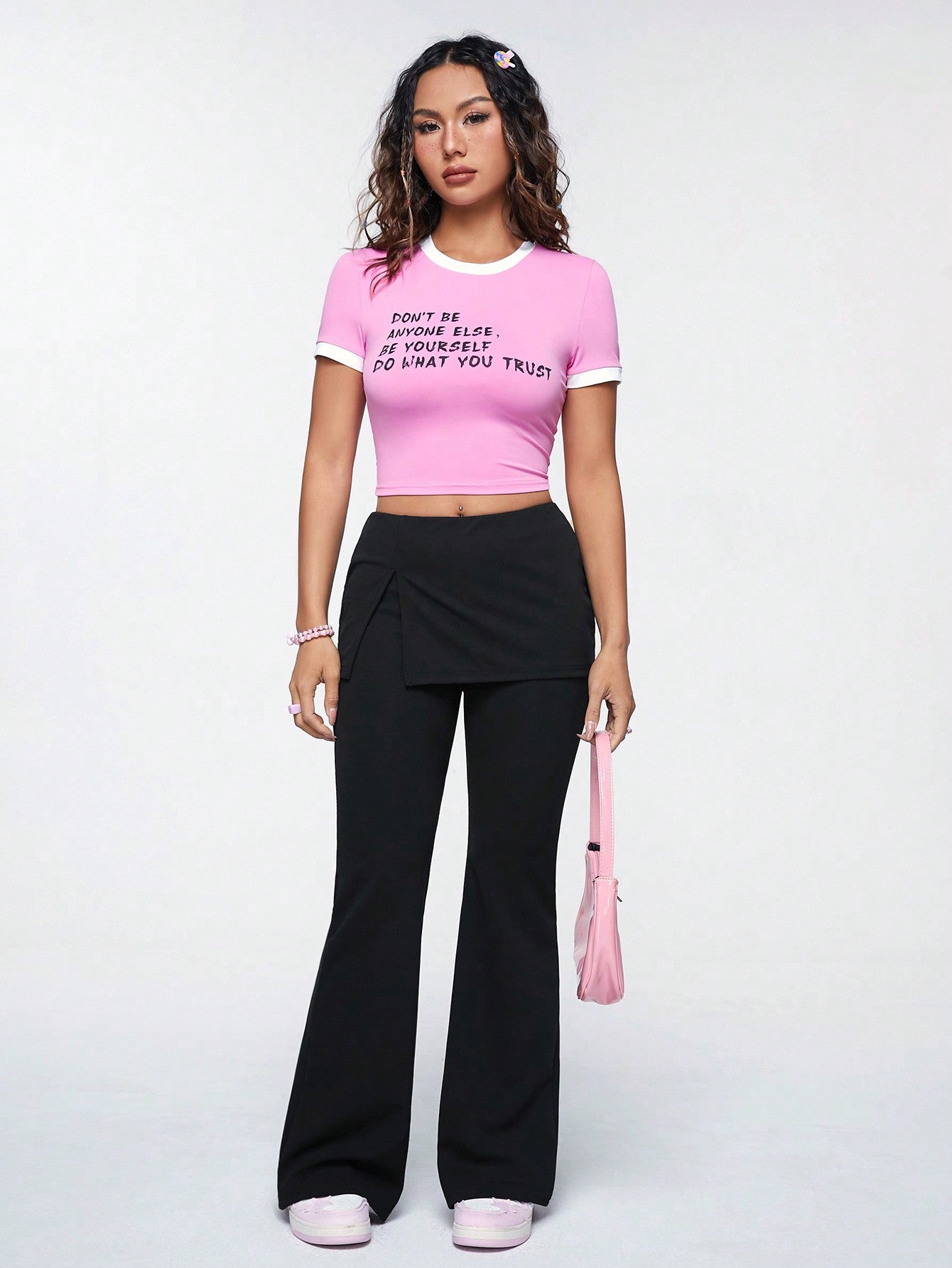 سروال طويل ضيق منسدل