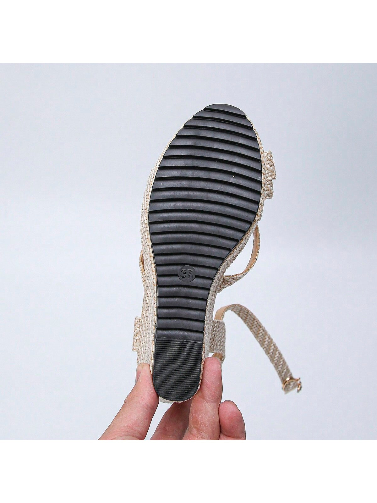 صنادل نسائية ذات كعب عالٍ مريحة ومنصة مقاومة للماء وكعب سميك جديدة