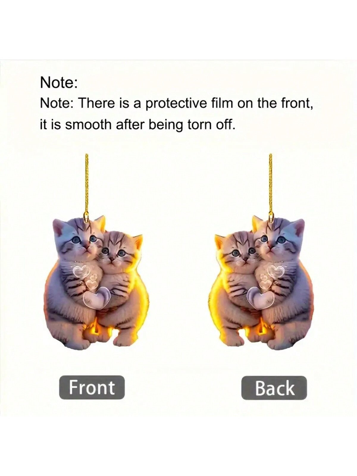 بأكريليك قطة زوجين لطيفة