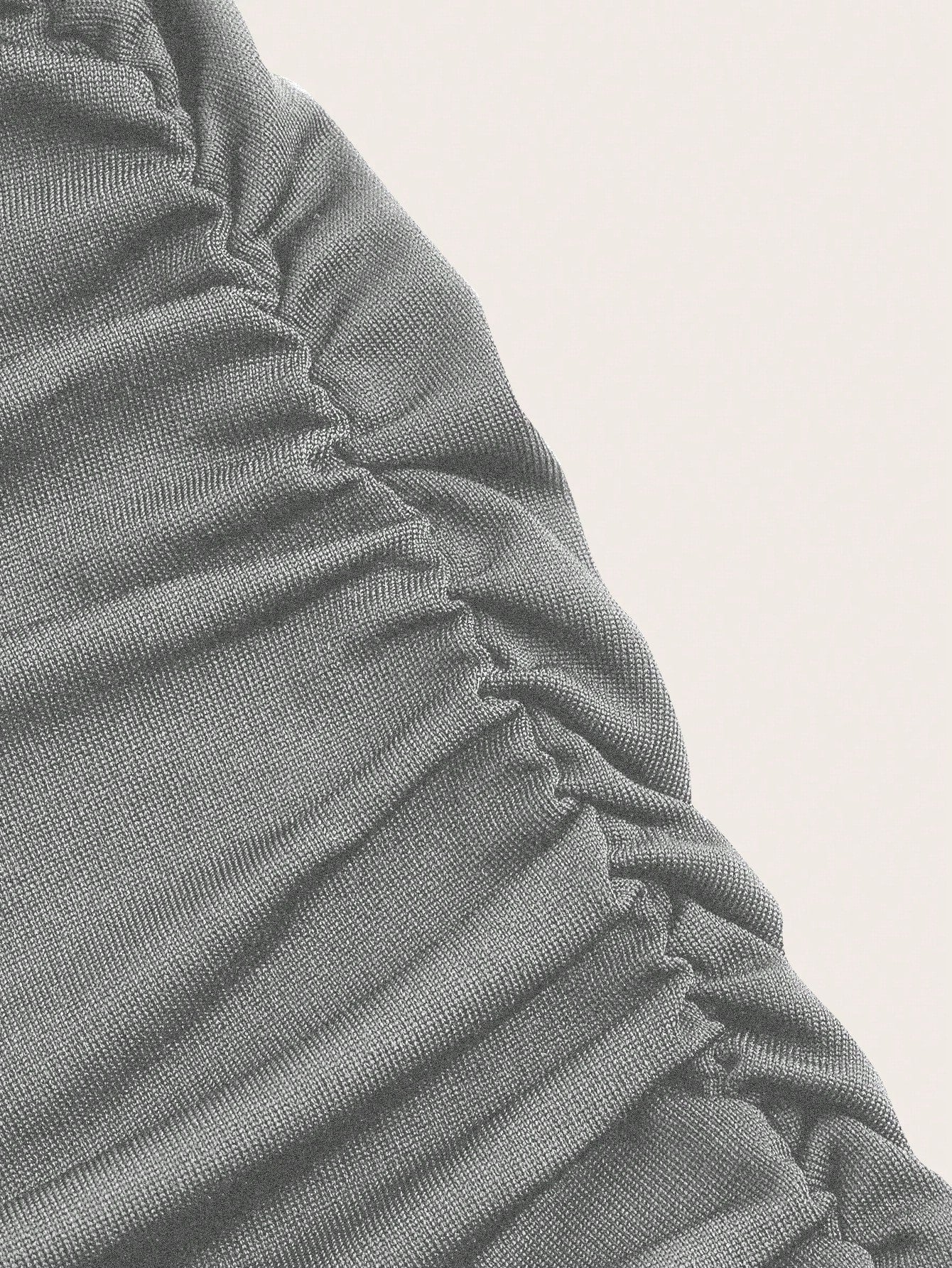 تنورة سميكة بموحد اللون بنمط ذيل السمكة للنساء