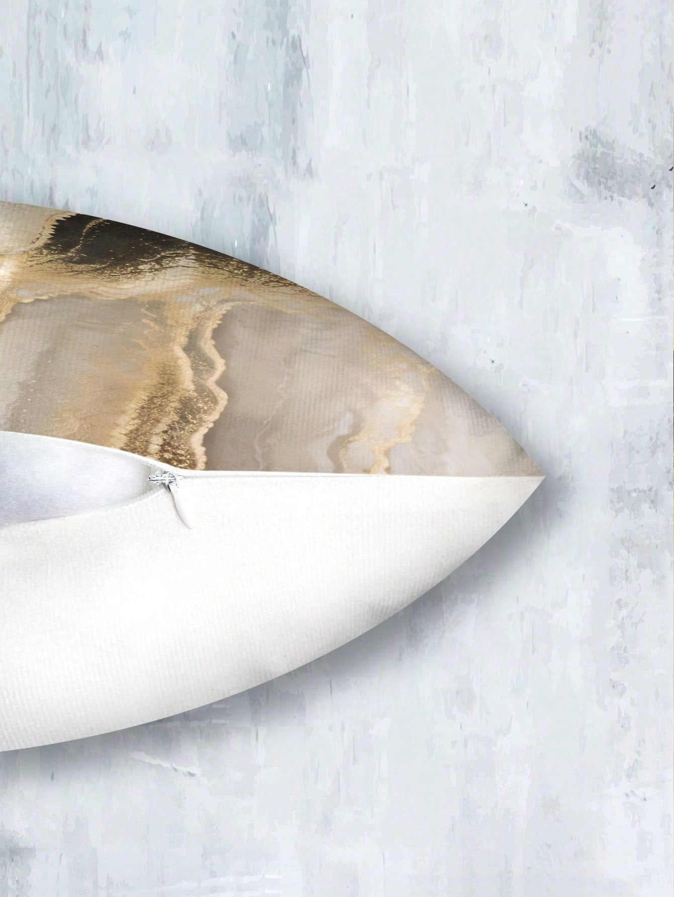 مجموعة اكياس اغطية وسادة بنمط حجري رمادي أصفر