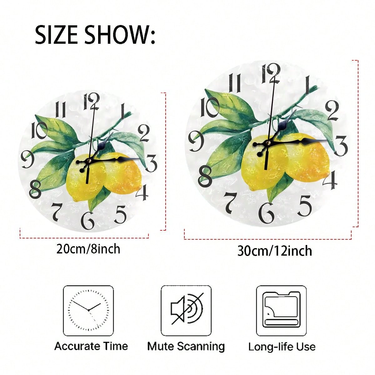 ساعة حائط دائرية جميلة وأنيقة من الرخام 5D، مقاومة للماء والخدش، بعقارب الساعة الكوارتز الصامتة، مثالية للمنزل والمكتب والمدرسة وديكور المنزل