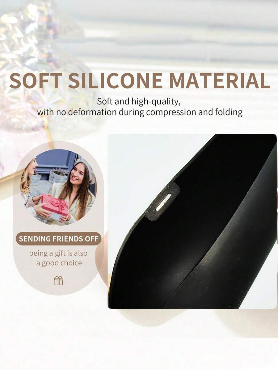 حامل فرشاة مكياج سيليكون محمول