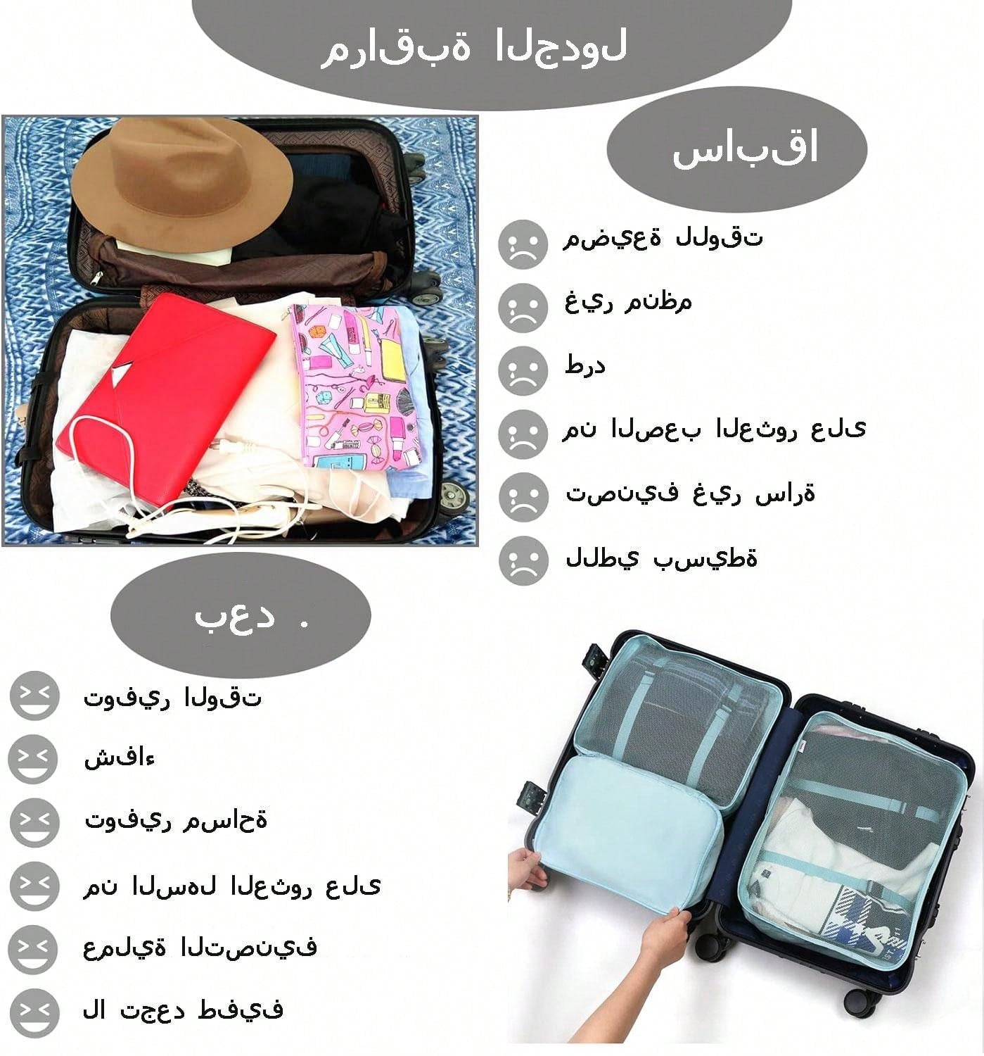 حقيبة تخزين سفر