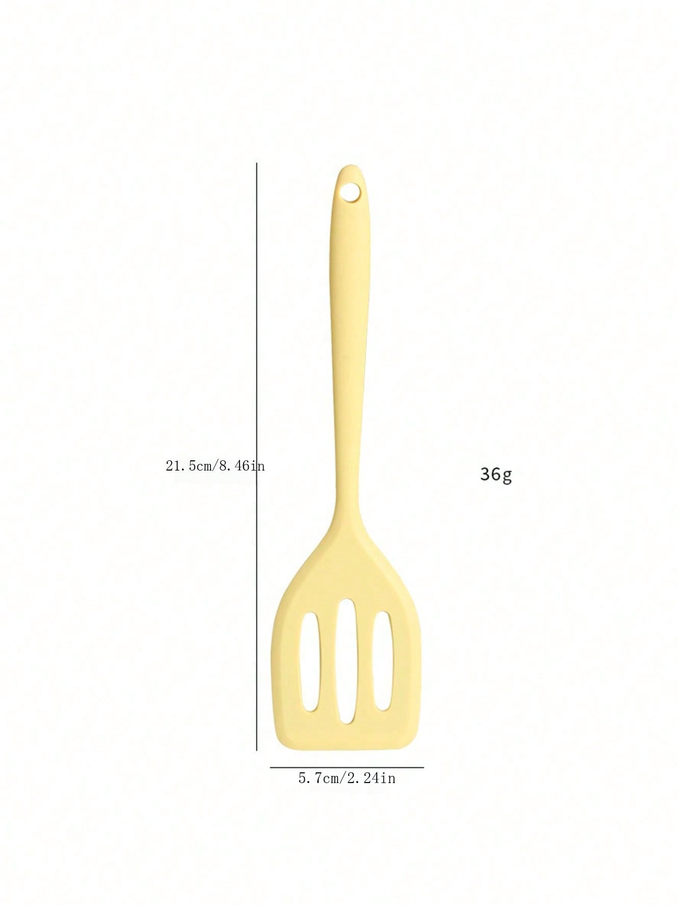 ملعقة مثقبة سيليكونية بمقبض ، ملعقة صغيرة لا تلتصق للأسماك، اللحوم المشوية والمقلاة السطحية ، مقاومة للحرارة ومملعة سيليكونية متينة وسهلة التنظيف