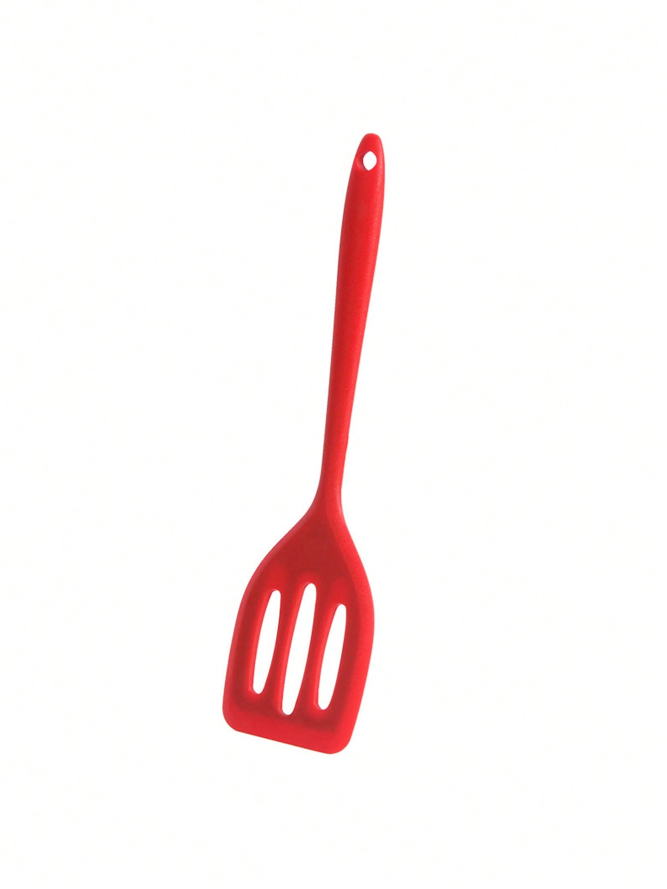 ملعقة مثقبة سيليكونية بمقبض ، ملعقة صغيرة لا تلتصق للأسماك، اللحوم المشوية والمقلاة السطحية ، مقاومة للحرارة ومملعة سيليكونية متينة وسهلة التنظيف