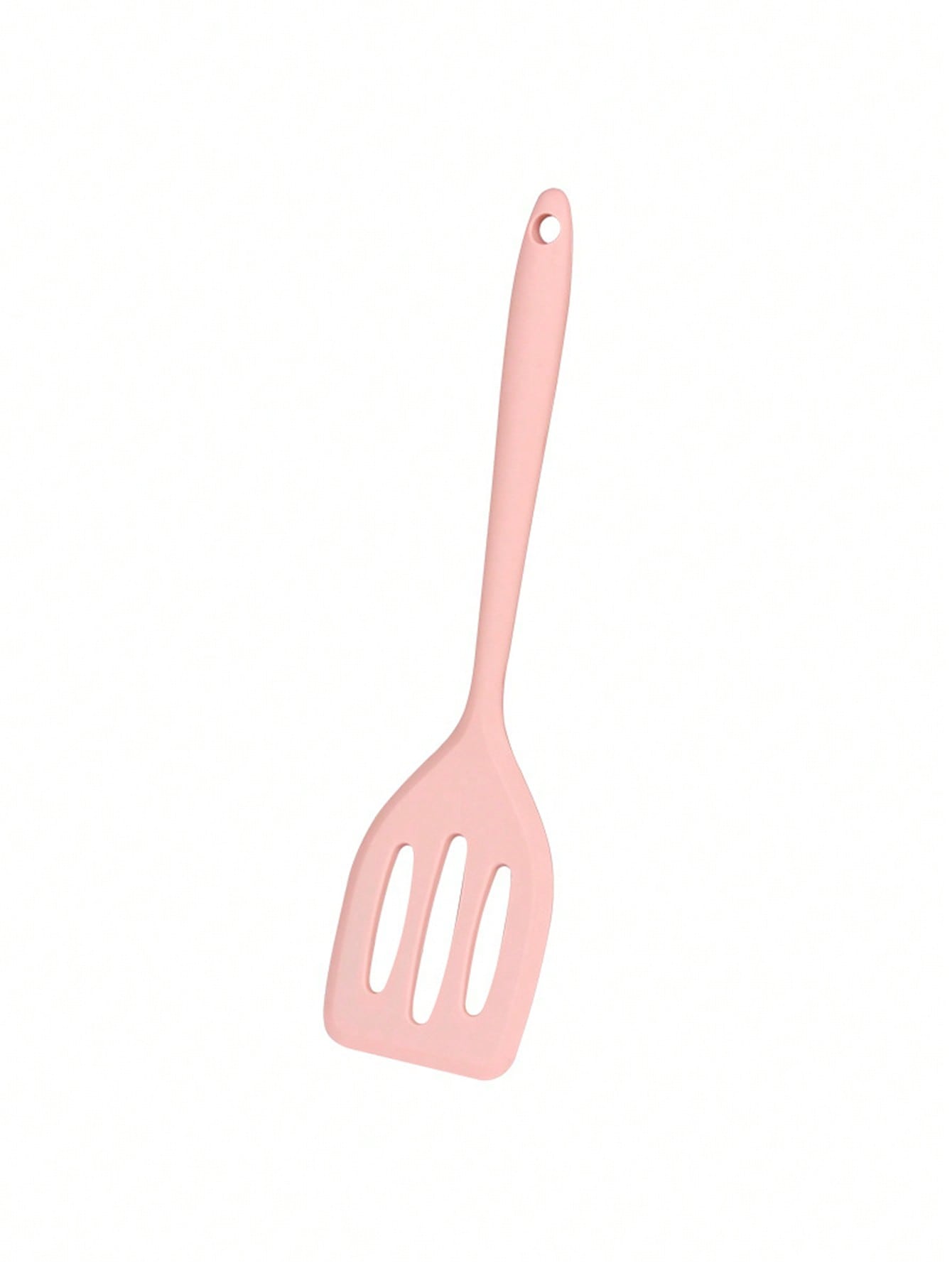 ملعقة مثقبة سيليكونية بمقبض ، ملعقة صغيرة لا تلتصق للأسماك، اللحوم المشوية والمقلاة السطحية ، مقاومة للحرارة ومملعة سيليكونية متينة وسهلة التنظيف