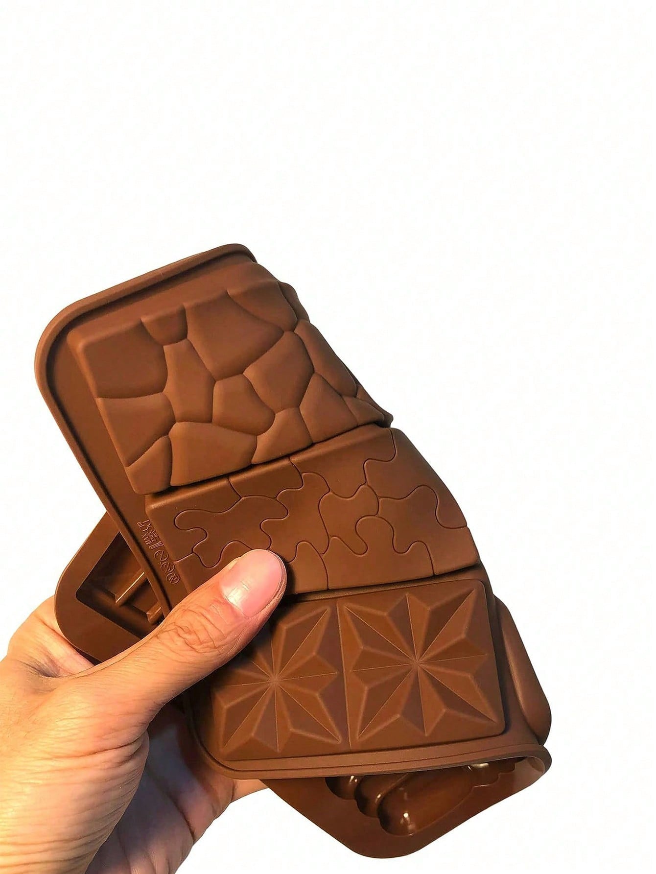 قالب واحد من السيليكون بستة فتحات لصنع  شوكولاتة، قوالب سيليكون لصنع شموع الشمع غيرلاصقة، وقوالب رياضية منزلية للبروتين والطاقة.