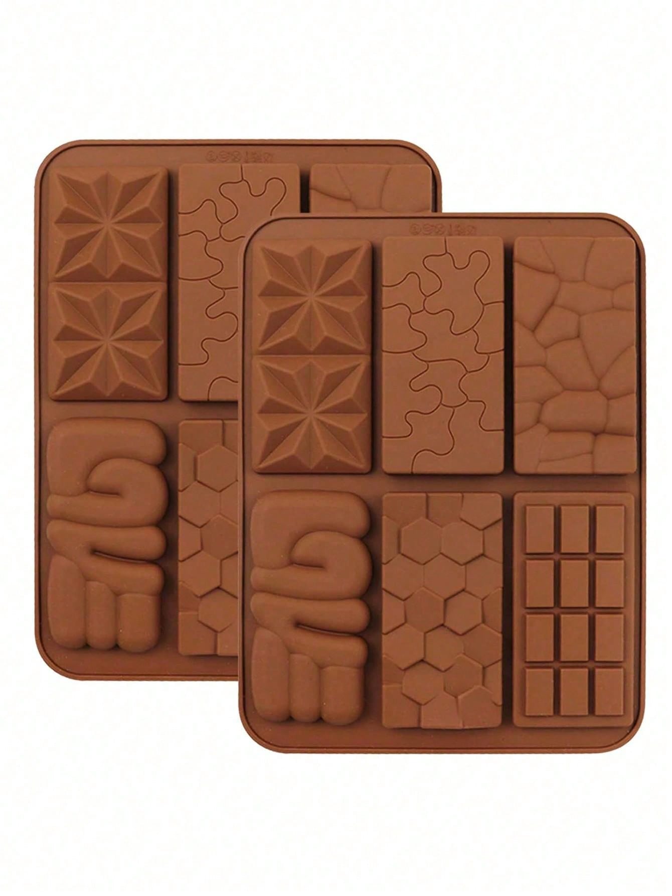 قالب واحد من السيليكون بستة فتحات لصنع  شوكولاتة، قوالب سيليكون لصنع شموع الشمع غيرلاصقة، وقوالب رياضية منزلية للبروتين والطاقة.