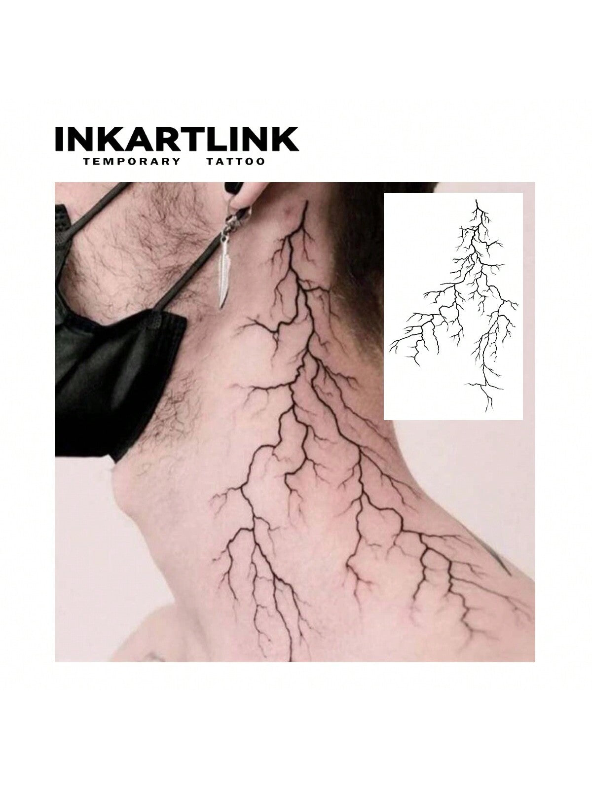 تقنية ثورية للوشم، وشم نصف دائم، وشم مؤقت بتصميم البرق